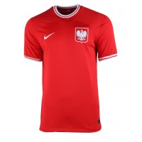 Camisa de Futebol Polônia Equipamento Secundário Mulheres Mundo 2022 Manga Curta